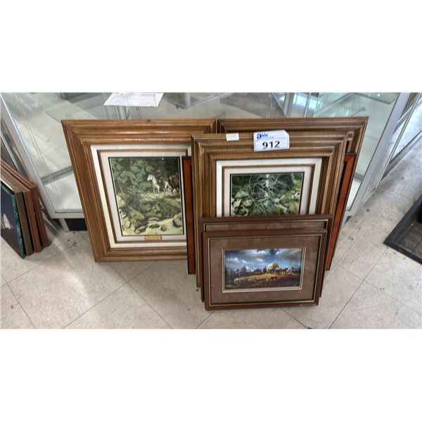 COLLECTION OF ASSORTED FRAMED PRINTS