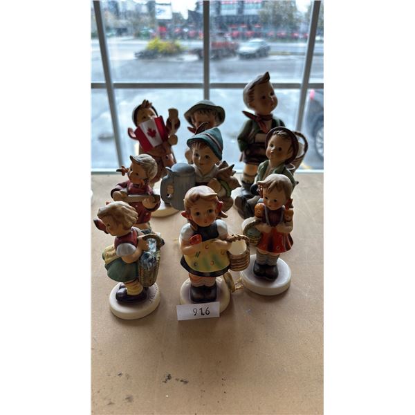 (9) ASSORTED VINTAGE GOEBEL PORCELAIN FIGURINES