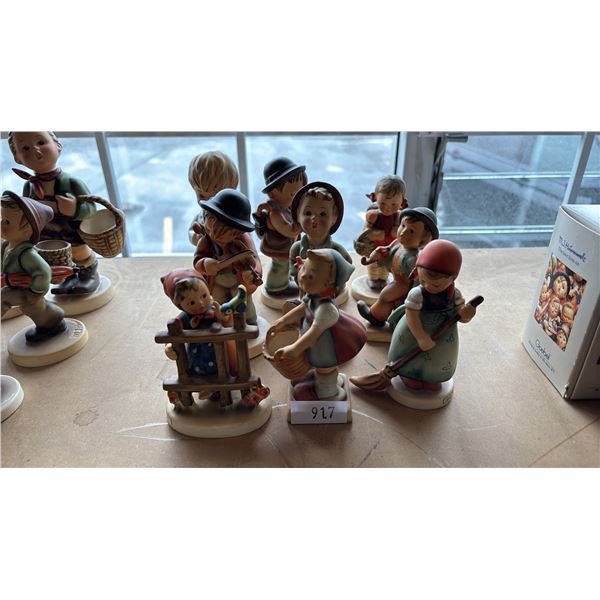 (9) ASSORTED VINTAGE GOEBEL PORCELAIN FIGURINES