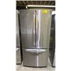 Image 1 : LG STAINLESS STEEL FRENCH DOOR FRIDGE WITH ROLLOUT FREEZER 32.5"W