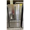 Image 1 : GW STAINLESS STEEL FRENCH DOOR FRIDGE WITH ROLLOUT FREEZER & WATER/ICE DISPENSER 35"W