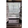 Image 2 : GW STAINLESS STEEL FRENCH DOOR FRIDGE WITH ROLLOUT FREEZER & WATER/ICE DISPENSER 35"W