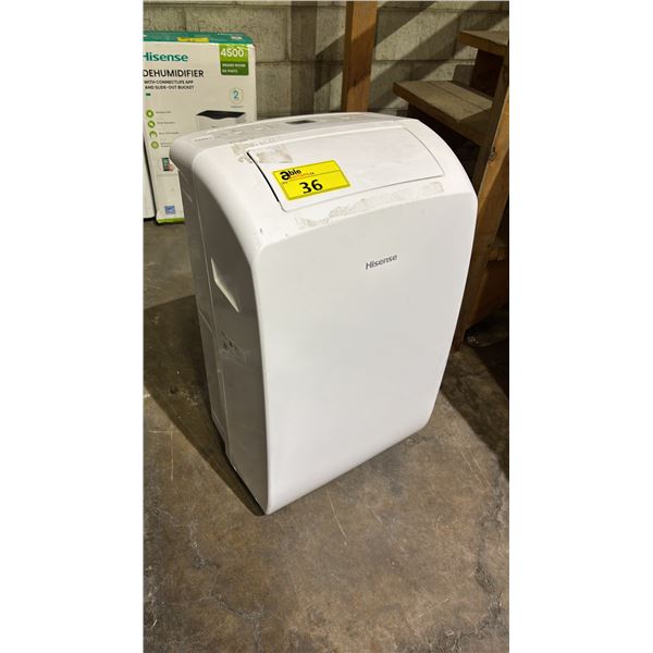 HISENSE 8,000 BTU PORTABLE AIR CONDITIONER (NO HOSE, NO REMOTE, NO ACCESSORIES)
