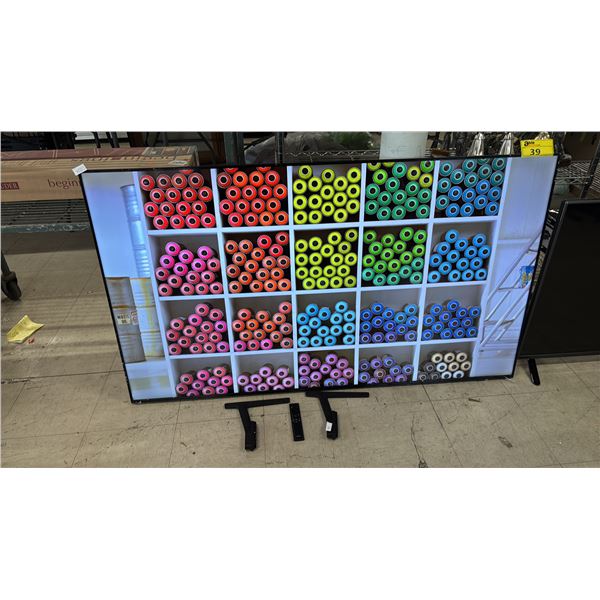 *TESTED WORKING* SAMSUNG 65" CRYSTAL UHD SMART TV WITH POWER CORD, STAND & REMOTE