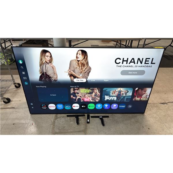 *TESED WORKING* SAMSUNG 75" TV WITH POWER CORD, STAND & REMOTE