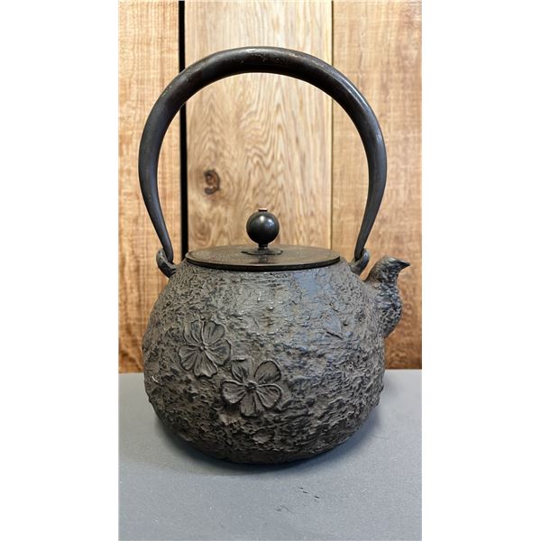 JAPANESE IRON CAST WATER KETTLE