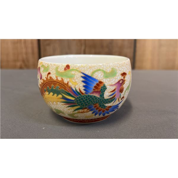 POLYCHROME ENAMELED WINE CUP