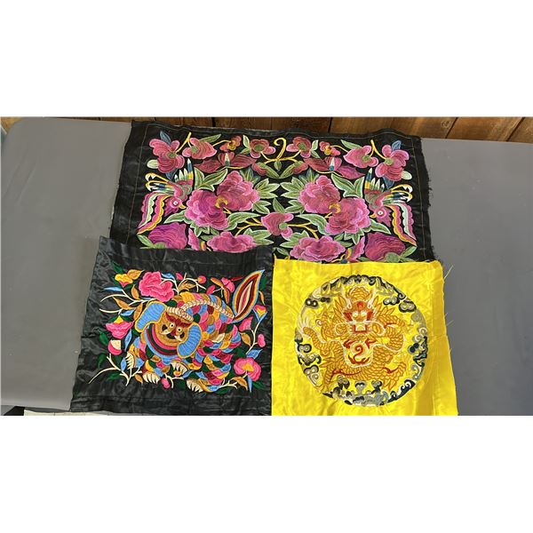 COLLECTION OF VARIOUS IMPERIAL EMBROIDERIES