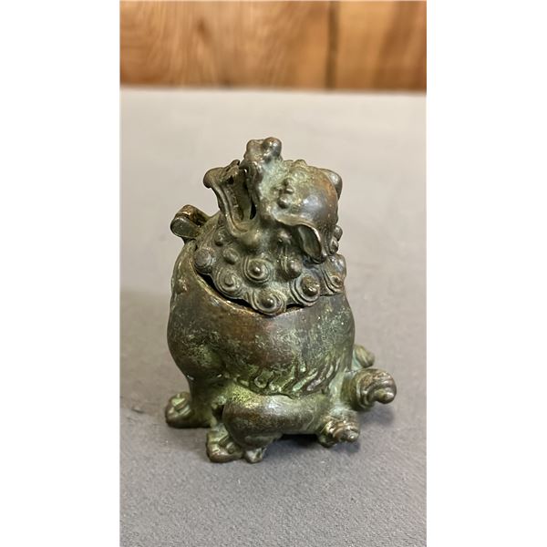 COPPER KIRIN BEAD INCENSE BURNER