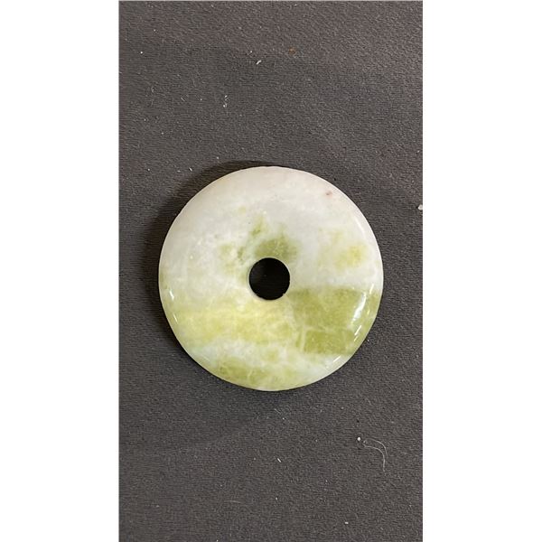 CRUDE NEPHRITE STONE DISC