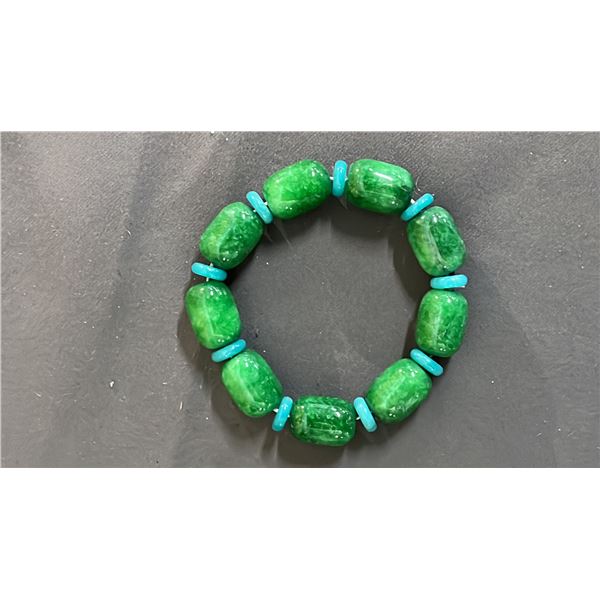 SPINACH GREEN JADEITE BRACELET