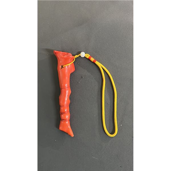 RED CORAL BRANCH PENDANT