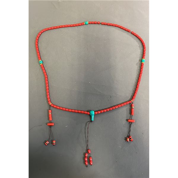 SIN-TIBETAN RED CORAL BRANCH NECKLACE
