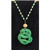 Image 1 : SPINACH GREEN DRAGON NECKLACE