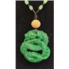 Image 2 : SPINACH GREEN DRAGON NECKLACE