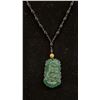 Image 1 : SPINACH GREEN NEPHRITE PENDANT