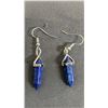 Image 1 : PAIR OF LAPIS LAZULI EARRINGS