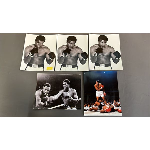 (5) ASSORTED MUHAMMAD ALI PHOTOS