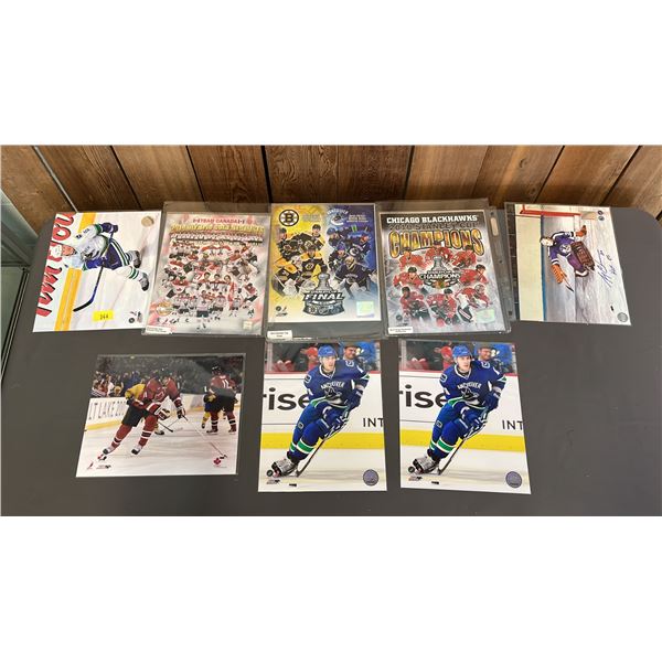 STACK OF ASSORTED 8" X 10" HOCKEY PHOTOS