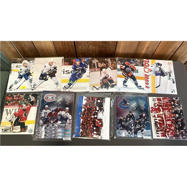 STACK OF ASSORTED 8" X 10" HOCKEY PHOTOS