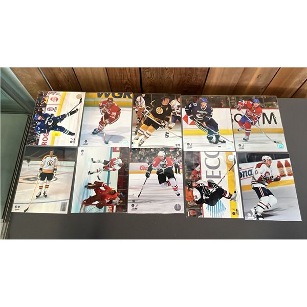 STACK OF ASSORTED 8" X 10" HOCKEY PHOTOS