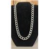 Image 1 : *NEW* PLATINUM PLATED 12MM CUBAN LINK NECKLACE - 19" LONG