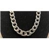 Image 2 : *NEW* PLATINUM PLATED 12MM CUBAN LINK NECKLACE - 19" LONG