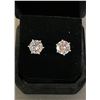 Image 1 : *NEW* .925 SILVER SIMULATED DIAMOND (CZ) STUD EARRINGS: 3CT EACH EARRING