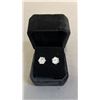 Image 2 : *NEW* .925 SILVER SIMULATED DIAMOND (CZ) STUD EARRINGS: 3CT EACH EARRING