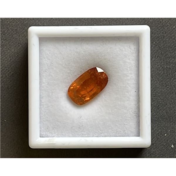 10.4CT OVAL CUT NATURAL YELLOW SAPPHIRE: UNTREATED (8.5MM X 14.4MM)