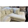 Image 3 : 2-PC FABRIC SECTIONAL SOFA (SOME CLEANING REQUIRED)