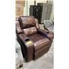 Image 2 : LEATHER ELECTRIC RECLINER (MISSING PARTIAL POWER CORD, UNKNOWN WORKING CONDITION)