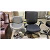 Image 1 : CHROME BASE MODERN ADJUSTABLE BAR STOOL & MESH BACK ROLLING OFFICE CHAIR