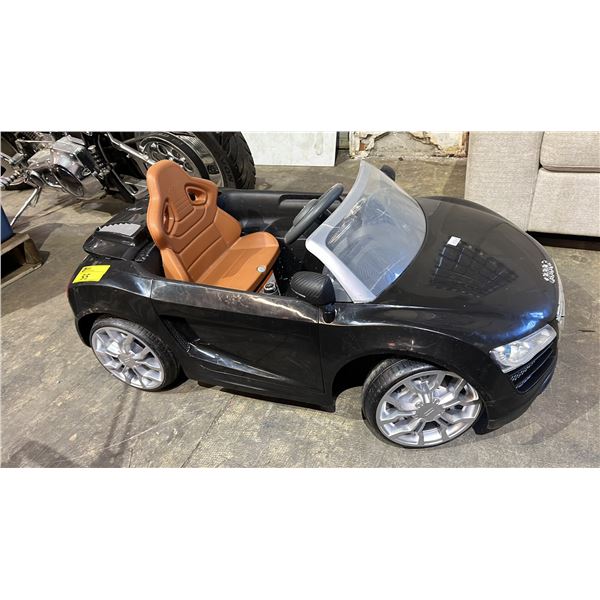 *POWERS ON*AUDI R8 SPYDER KIDS RIDE-ON CAR (UNKNOWN WORKING CONDITION, MAY BE MISSING PARTS &