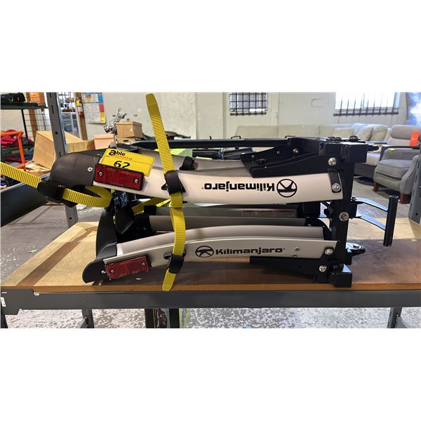 KILIMANJARO E-BIKE RACK HITCH MOUNTED PLATFORM CARRIER (MAY BE MISSING PARTS & PIECES)