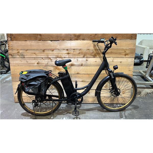 *TESTED WORKING* UNKNOWN MAKE E-BIKE WITH BATTERY (NO CHARGER, BRAKE ISSUES, CHAIN DETACHED, SEAT
