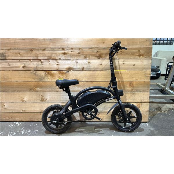 JETSON BOLT PRO E-BIKE (NO CHARGER, UNKNOWN RUNNING CONDITION, 1 PEDAL MISSING)