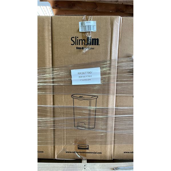 *NEW IN BOX* RUBBERMAID SLIM JIM 68L PLASTIC STEP-ON CONTAINER