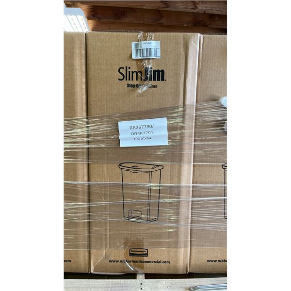 *NEW IN BOX* RUBBERMAID SLIM JIM 68L PLASTIC STEP-ON CONTAINER