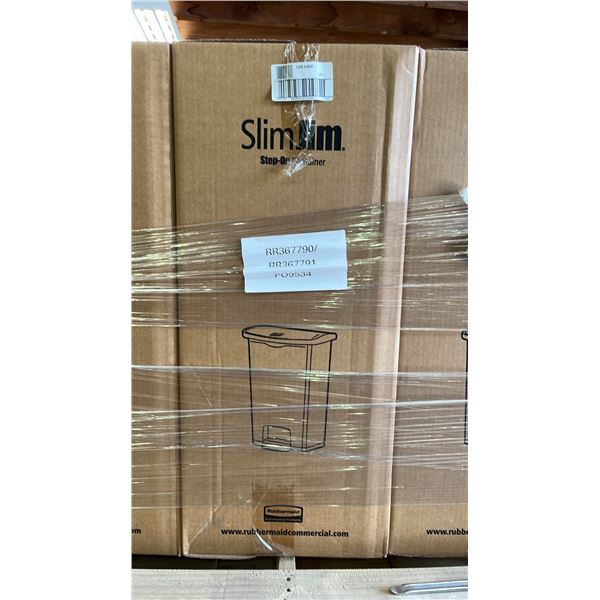 *NEW IN BOX* RUBBERMAID SLIM JIM 68L PLASTIC STEP-ON CONTAINER