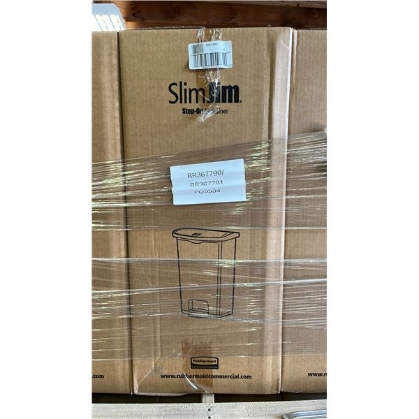 *NEW IN BOX* RUBBERMAID SLIM JIM 68L PLASTIC STEP-ON CONTAINER