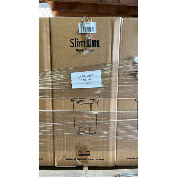*NEW IN BOX* RUBBERMAID SLIM JIM 68L PLASTIC STEP-ON CONTAINER