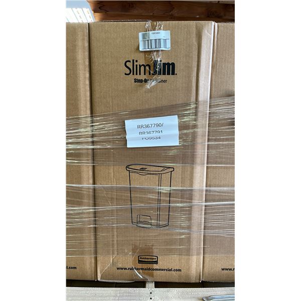 *NEW IN BOX* RUBBERMAID SLIM JIM 68L PLASTIC STEP-ON CONTAINER