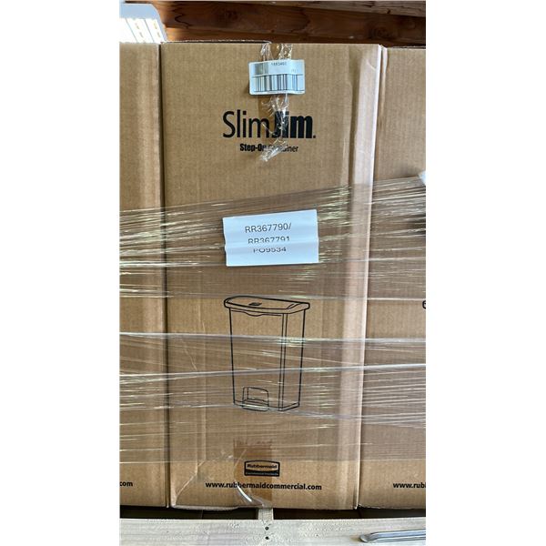 *NEW IN BOX* RUBBERMAID SLIM JIM 68L PLASTIC STEP-ON CONTAINER