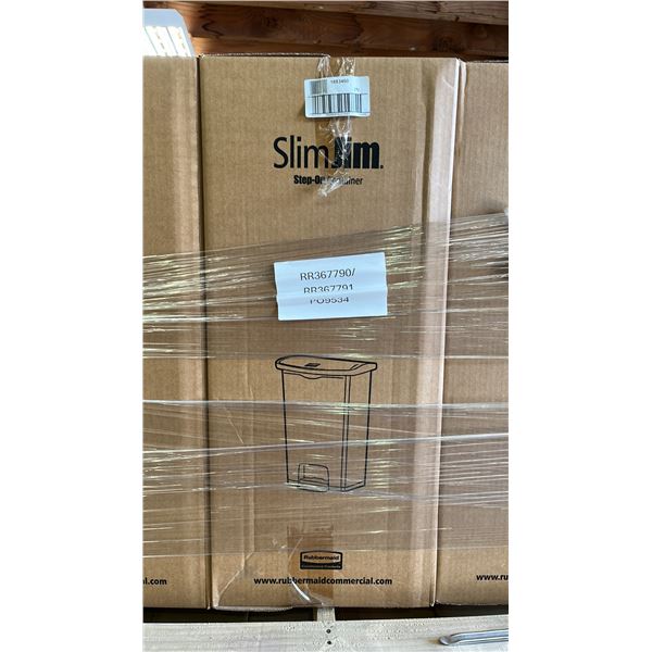 *NEW IN BOX* RUBBERMAID SLIM JIM 68L PLASTIC STEP-ON CONTAINER