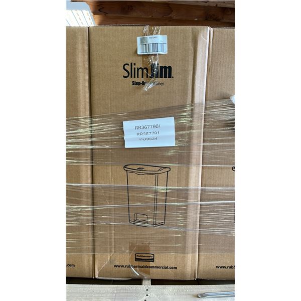 *NEW IN BOX* RUBBERMAID SLIM JIM 68L PLASTIC STEP-ON CONTAINER