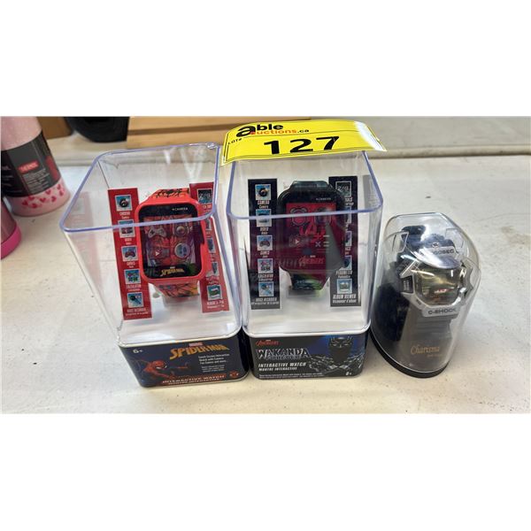 MARVEL SPIDER-MAN WATCH, MARVEL BLACK PANTHER WATCH & CHARISMA C-SHOCK WATCH