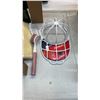Image 4 : ASSORTED ITEMS INCLUDING; HOME DECOR, VINTAGE ALARM BELL, HAT WASHING CASE & MORE