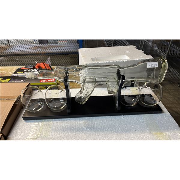 AK-47 GLASS DECANTER & GLASS SET