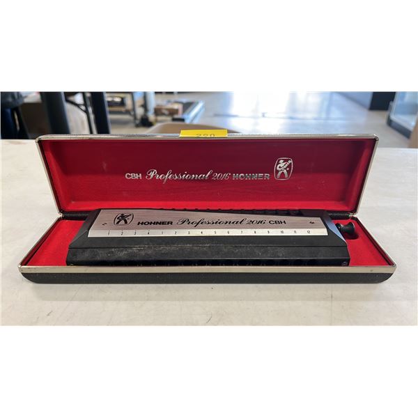HOHNER PROFESSIONAL 2016 CBH CHROMATIC HARMONICA IN ORIGINAL CASE